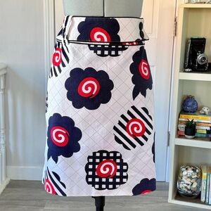 Etcetera Retro/Mod Style Floral Pencil Skirt (size 2)
